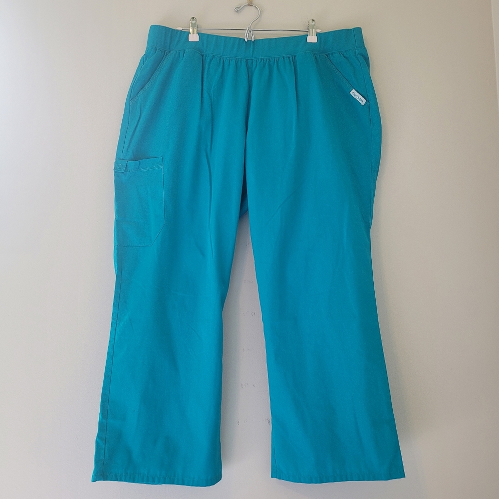 Cherokee Petite Teal Scrub Pants